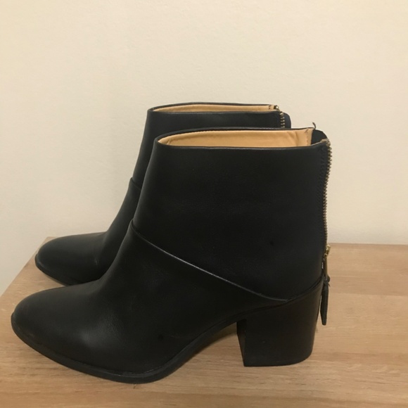 Nisolo Dari Commuter Boot- Black Ankle Booties Block Heel Size 7 - Picture 7 of 7